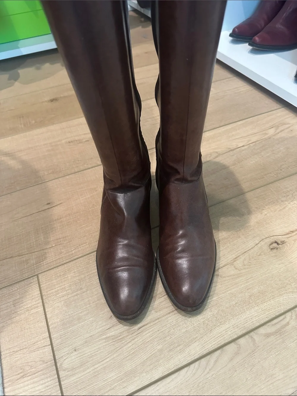 Vintage Ferragamo Leather Riding Boots